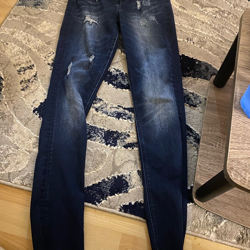 Distressed Denim Jeans